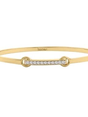 Laurel Stackable Bangle Bracelet - Gold